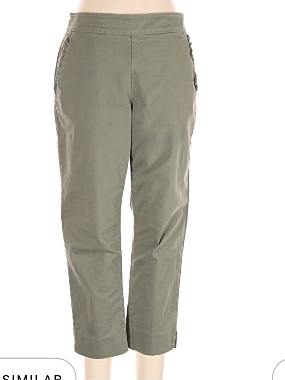 kate spade Olive Green Cropped Straight Pants